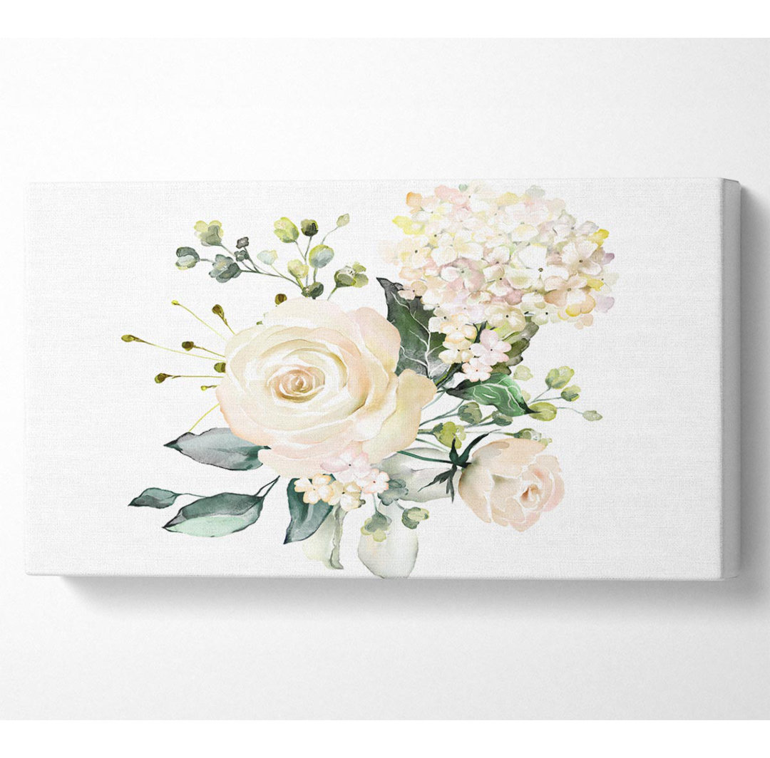 Light Pink Roses Display - Kunstdrucke auf Segeltuch