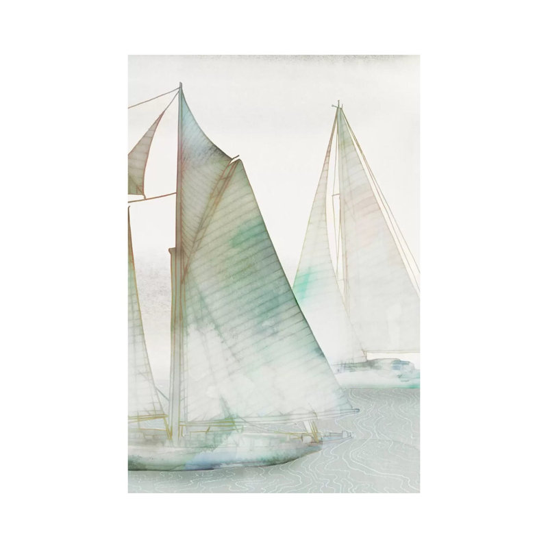 Glide III 1 Piece Wrapped Canvas Painting, 30.48 cm H x 45.72 cm W