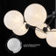 Lustre spoutnik moderne 9 lumières noir mat avec globes en verre texturé flocon de neige, luminaire suspendu pour salle à manger à hauteur réglable de 20,87 à 76 po, homologué UL / ETL