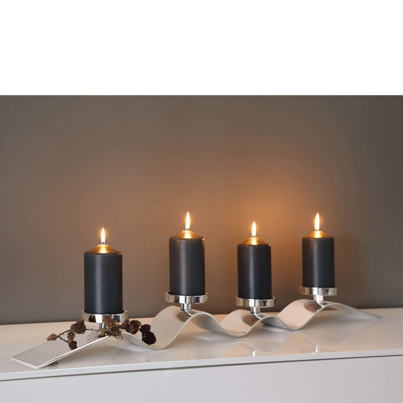 Wave Metal Candelabra