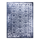 Overdyed One-of-a-Kind Rectangle 9'1" X 12' Hand Knotted Area Rug