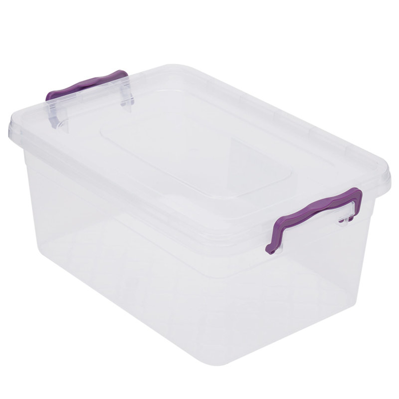 Bac en plastique, H 6 po x l 9 po x P 14 po, 7,5 L