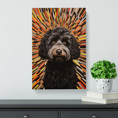 Labradoodle Op No.3 - Art Prints - Wrapped Canvas