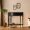 Solid Wood Semi-Circle Console Table