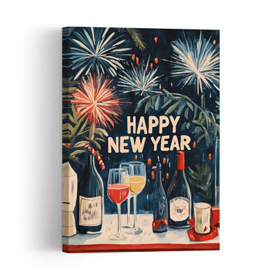 Affiche murale contemporaine « Bonne année »