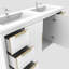 Ensemble de meuble-lavabo double 60 po