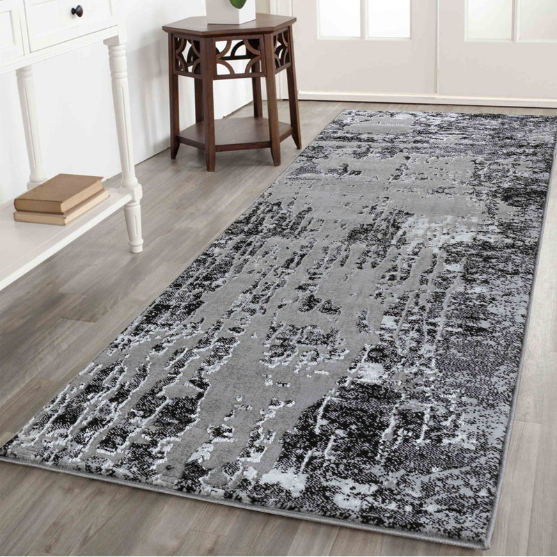 Forysthe Abstract Area Rug, Runner 60 x 220cm