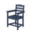 Fauteuil d'extérieur bleu marine: bois synthétique PEHD et résistant aux intempéries (ensemble de 2)-1766304662