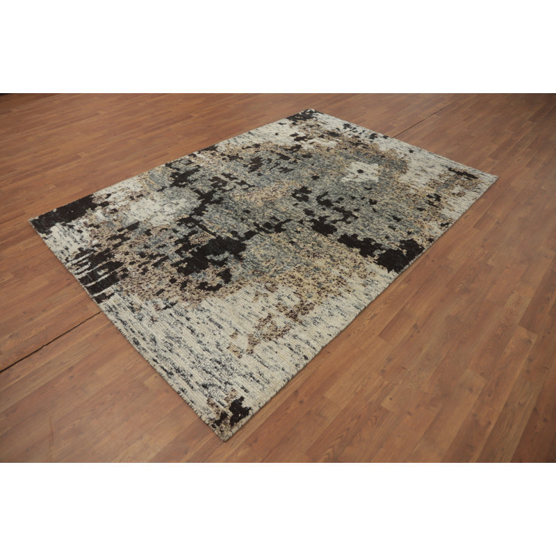 Tapis moderne abstrait 6 x 8