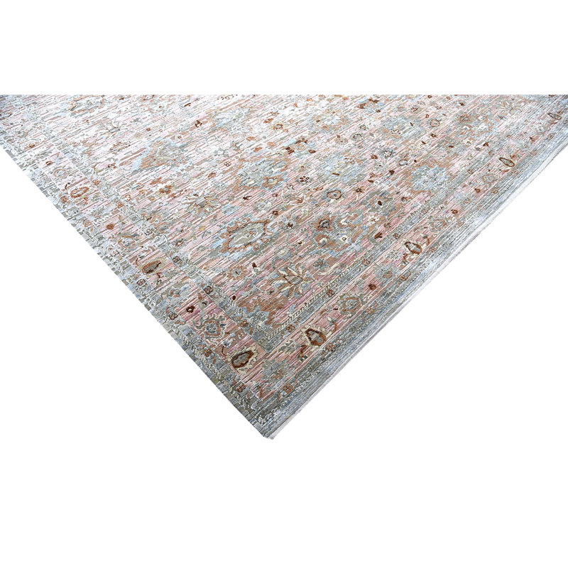 Canterbury Hand Knotted Ikat Area Rug, Rectangle 9' x 12'