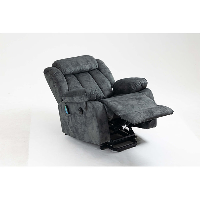 Fauteuil inclinable rembourré relevable, Gris