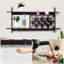 Emma-Kathryn 6 Bottle Wall Mounted Wine Bottle & Glass Rack in