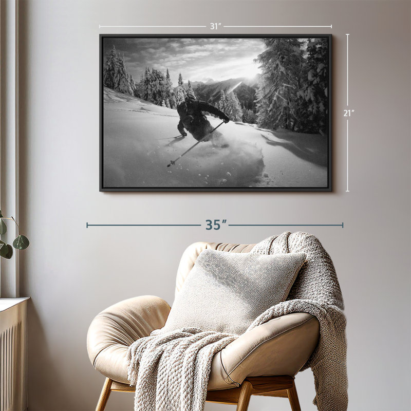 Impression sur toile Snow Snowing, H 21 po x l 31 po