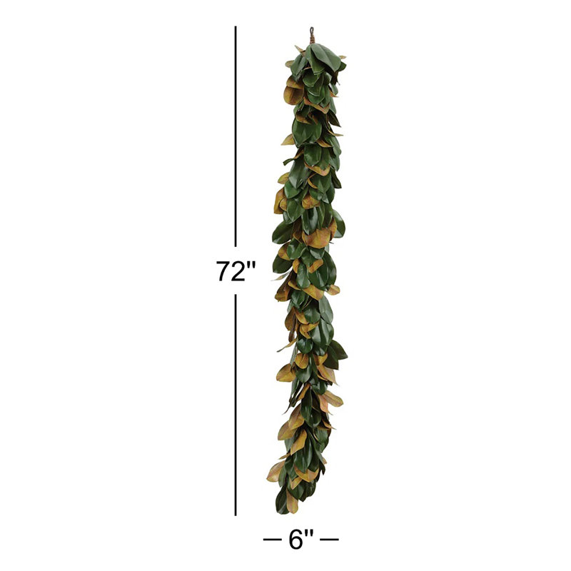 Guirlande feuille en faux magnolia