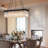 Kearan 5 - Light Kitchen Island Dimmable Rectangle Chandelier with Crystal Accents