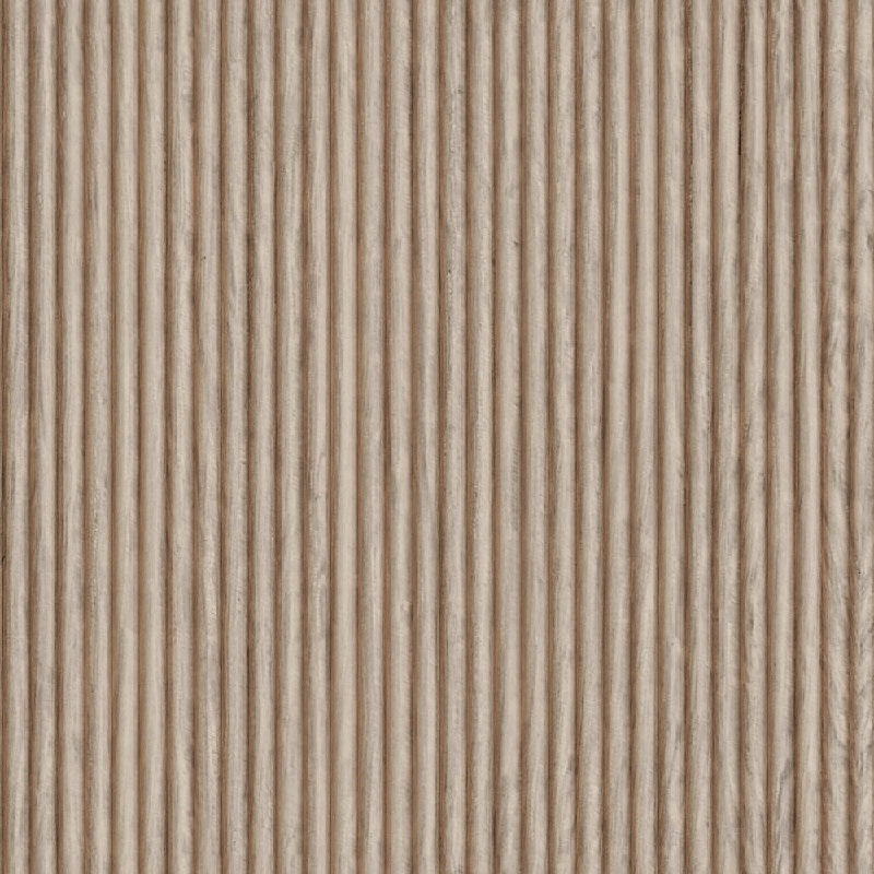 .29" Bead Solid Tambour (.25" T), 24" W X 46" L, White Oak