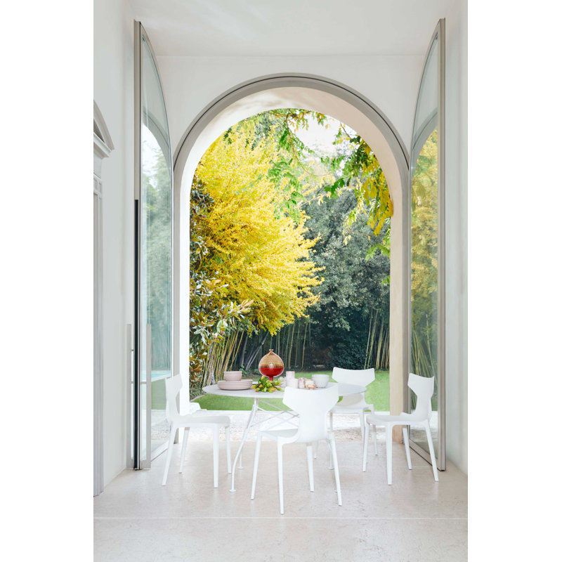 Re-Chair Outdoor Dining Side Chair, White