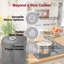 CUCKOO High Pressure Rice Cooker 10-Cup Uncooked / 20-Cup Cooked with Nonstick Inner Pot, Large Rice Maker with 13 Menu Options and Steam Plate, Fuzzy Logic Tech, Auto Clean, Black (CRP-PK1001S)