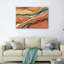 Ensemble de 1 tableau abstrait sur toile représentant un paysage-130542474-130542478