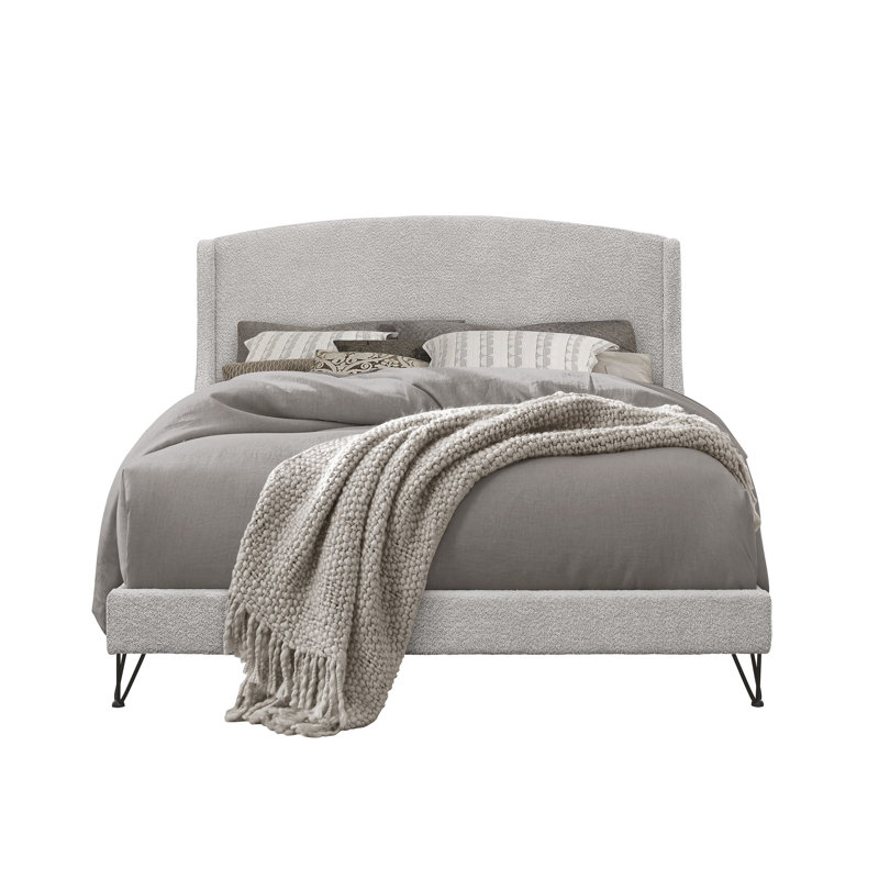 Appolinaire Upholstered Wingback Bed, Full / Double