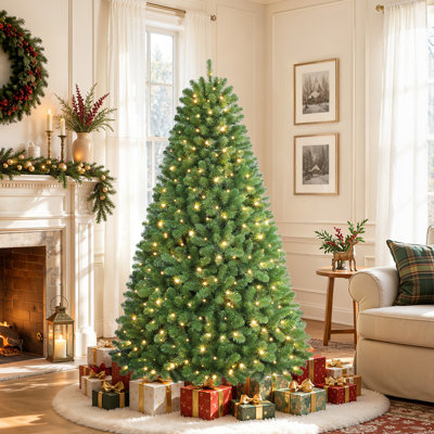 Lighted Artificial Christmas Tree  with Warm White Lights