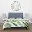 Tropical Leaf Of Monstera V - Ensemble de housse de couette Farmhouse - Microfibre de polyester-66389784