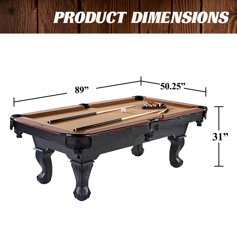 Classic Sport 87 Brighton Billiard Pool Table Burgundy 