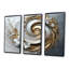 Gris et or vortex d'abondance I - ensemble d'art mural spirales abstraites-107186752-107186744