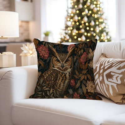 Housse de coussin animaux animaux William Morris - Owl
