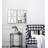 Rectangular Wooden Wall Mirrors with Distressed White Frame