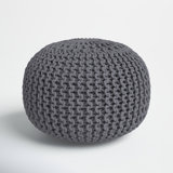 Anely 20" Wide Round Pouf Ottoman