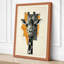 Giraffe Geometry Modern - Wrapped Canvas-1482170921-1482170925