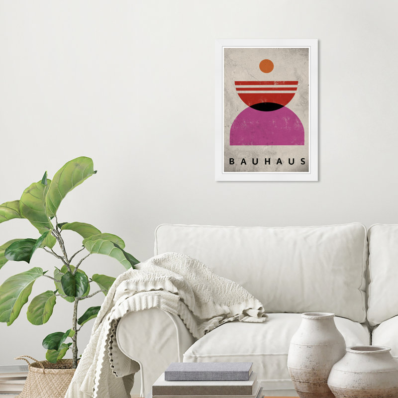Cascading Sunsets, White Framed