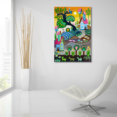 Art mural en verre épique «How Do Your Garden Grow» par Koday, 24 po x 36 po Epic Art