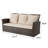 Panya Outdoor Wicker Patio Sofa Sofa with Cushions