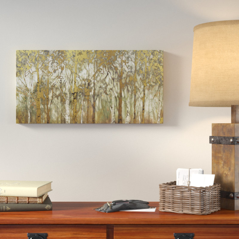 " Birch Grove Panoramic ", 12" H x 24" W x 1.5" D