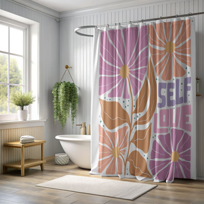 Flower Child Boho - 1 Piece Standard Shower Curtain