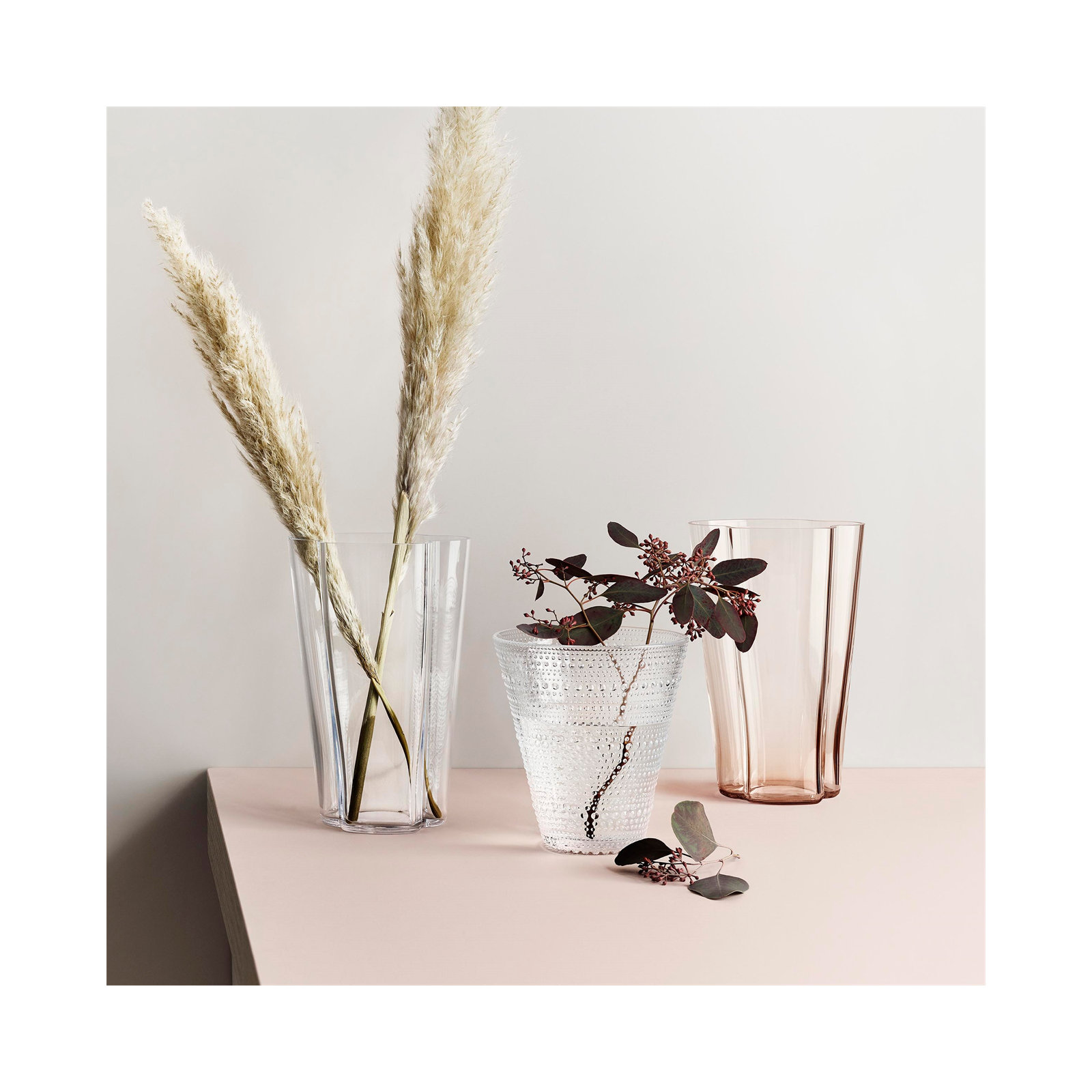 Aalto 8.66" Glass Table Vase, Clear