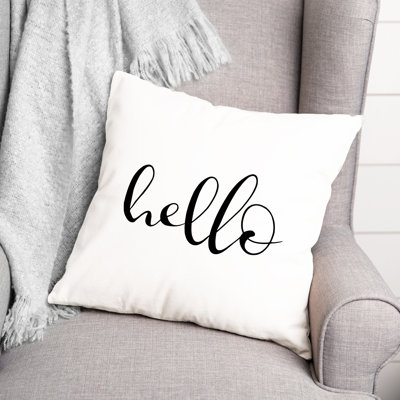 Coussin décoratif intérieur / extérieur New Jersey Hello