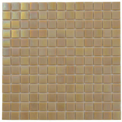 Nacreous Glass Mosaic Grid Wall & Floor Tile 
