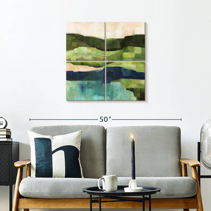 Pastoral Patchwork I, 26" H x 26" W