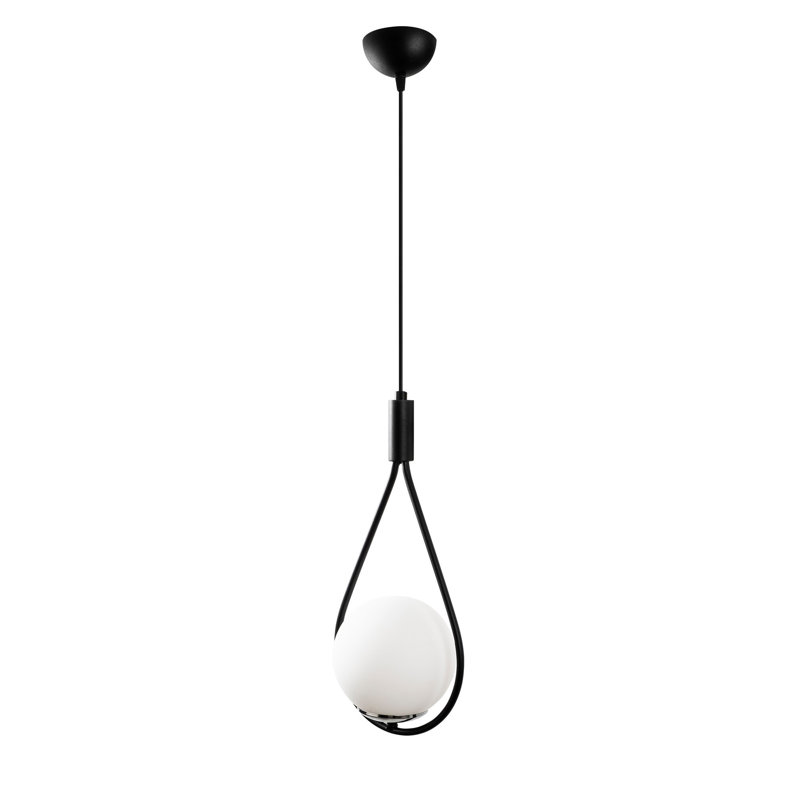Luminaire suspendu sphérique unique à 1 lumière Iliana