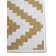 Reversible Flatweave Ocher/Ivory Rug