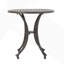 Table d'appoint d'extérieur en fonte d'aluminium durable avec motif en treillis, parfaite pour le patio et le jardin
