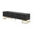 Modern Media Console TV Stand With Gold Accents And Geometric Pattern Design-606235269