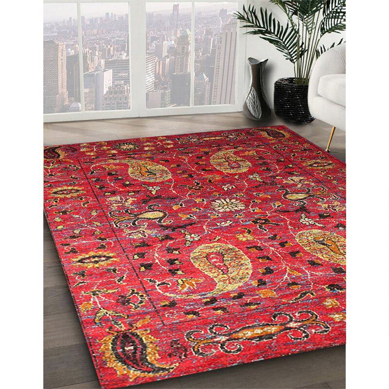 Caye Oriental Indoor Rug, Round 4'