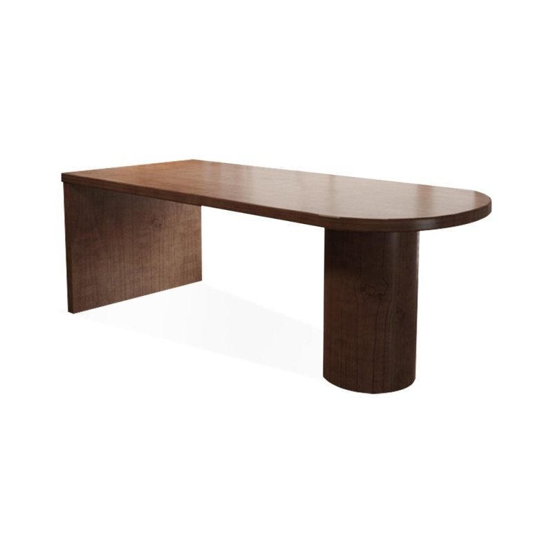 Walnut Rectangular Solid Wood desks, 29.53" H x 78.74" W x 27.56" D