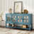 Elegant Retro Console Table/Storage Cabinet/Sideboard With Mirrored Doors-1097788167