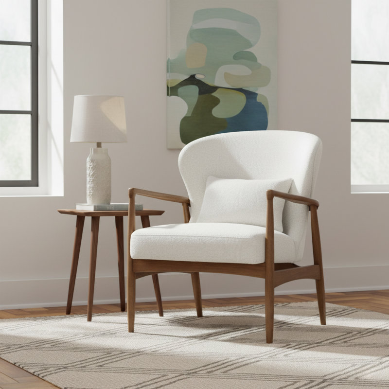 Fauteuil club Hunt, neige, Neige