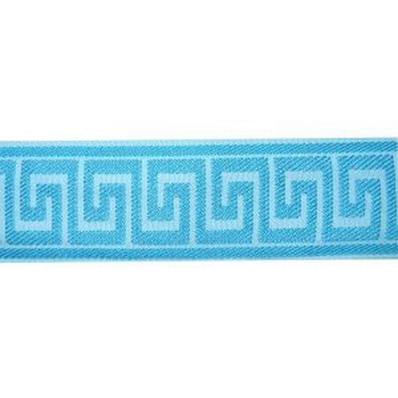 Tissu greekkey, Bleu givré